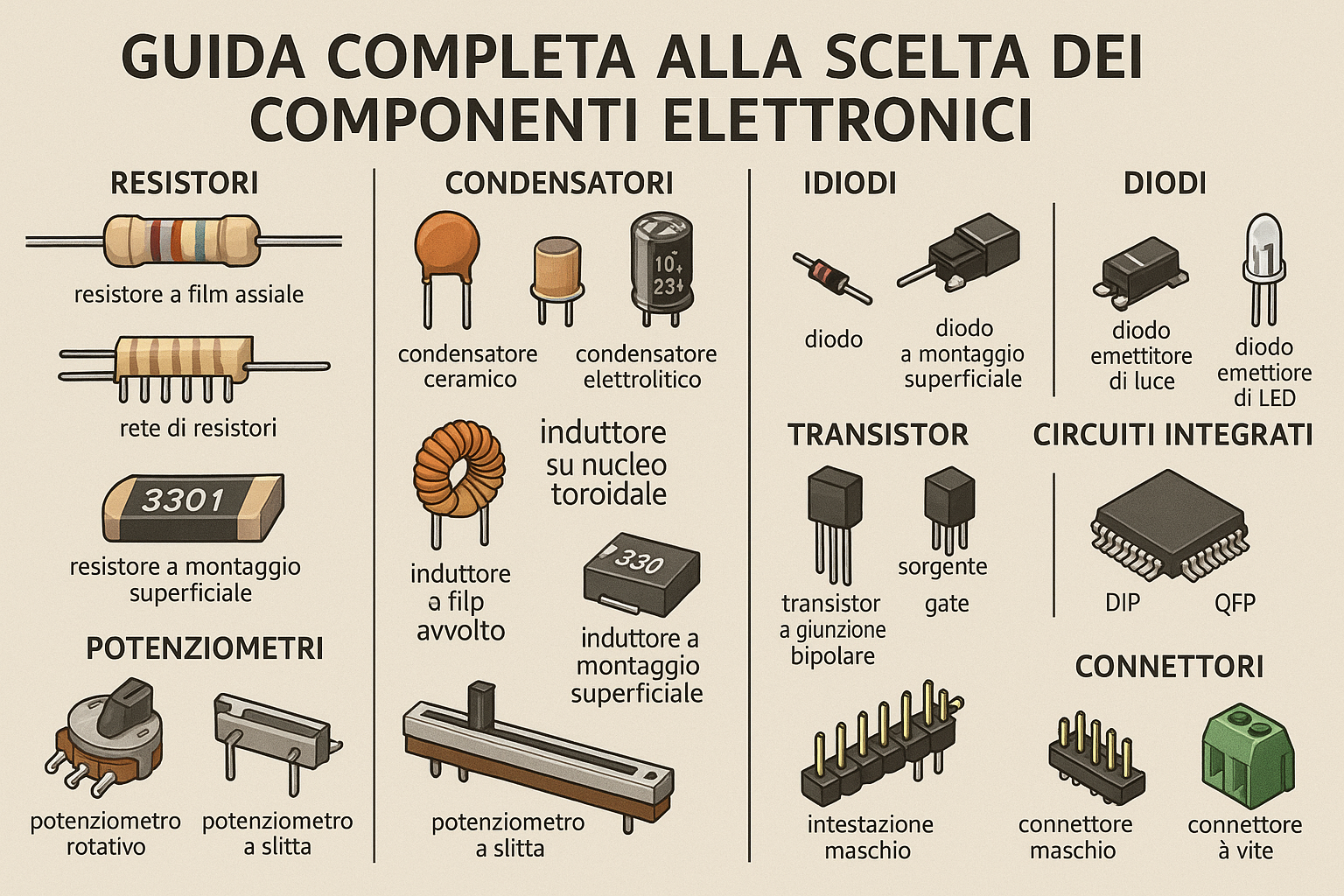 Scegliere i Componenti Elettronici Giusti: Guida Completa